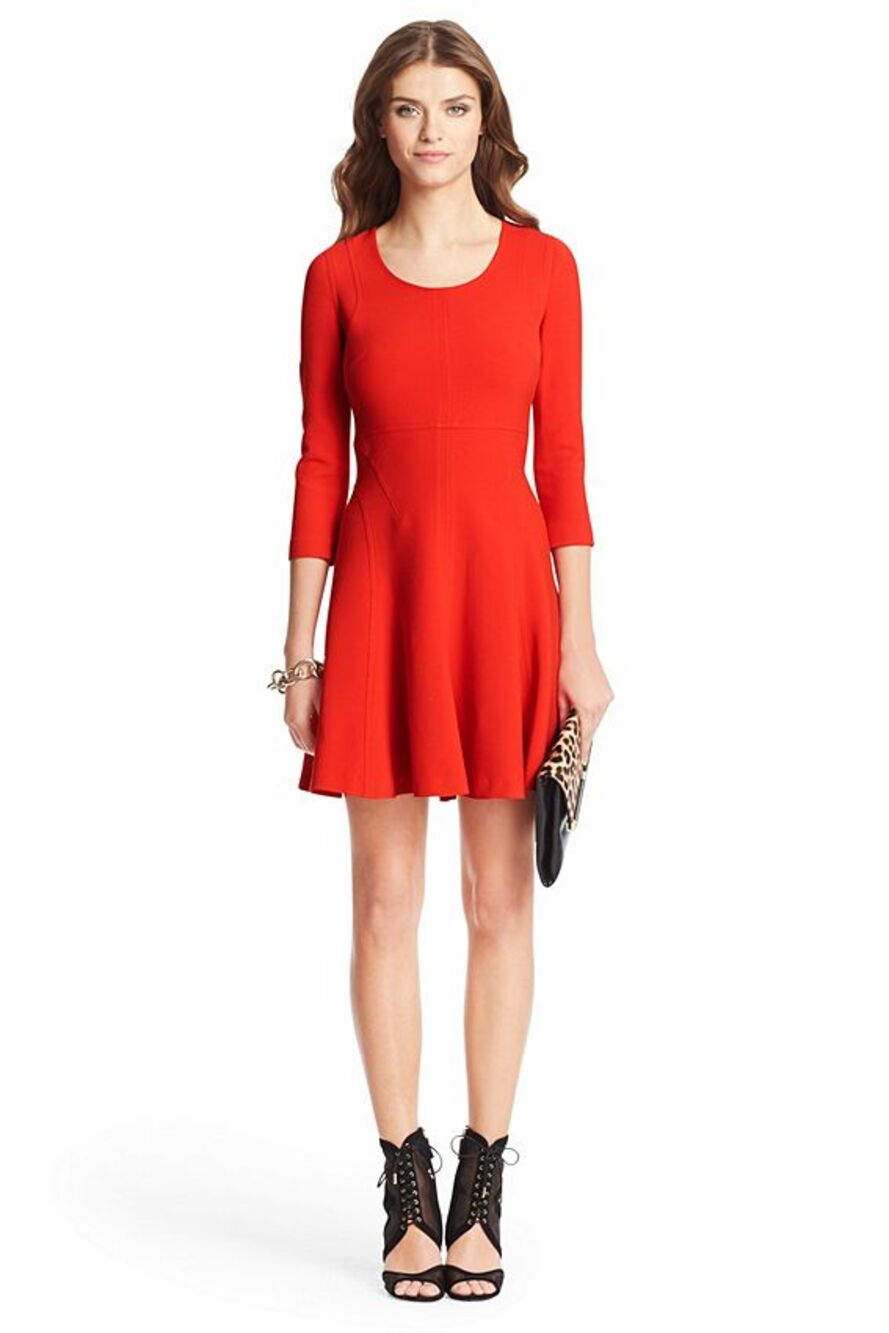 Diane von Furstenberg Paloma Dress in Poppy (Red) Size 0
